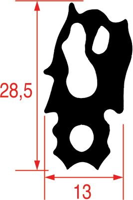 Těsnění dveří typ 62