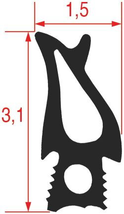 Těsnění dveří 202