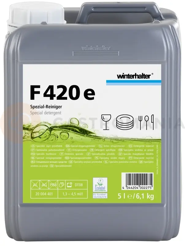 Winterhalter F420e - Mycí prostředek na nádobí a sklenice 12 kg
