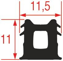 Těsnění skla dveří