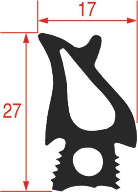 Těsnění dveří typ 202